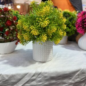 Artificial Bonsai Plant With Plastic Dot Pot